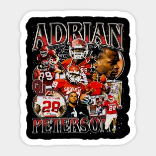 Adrian Peterson College Vintage Bootleg Sticker